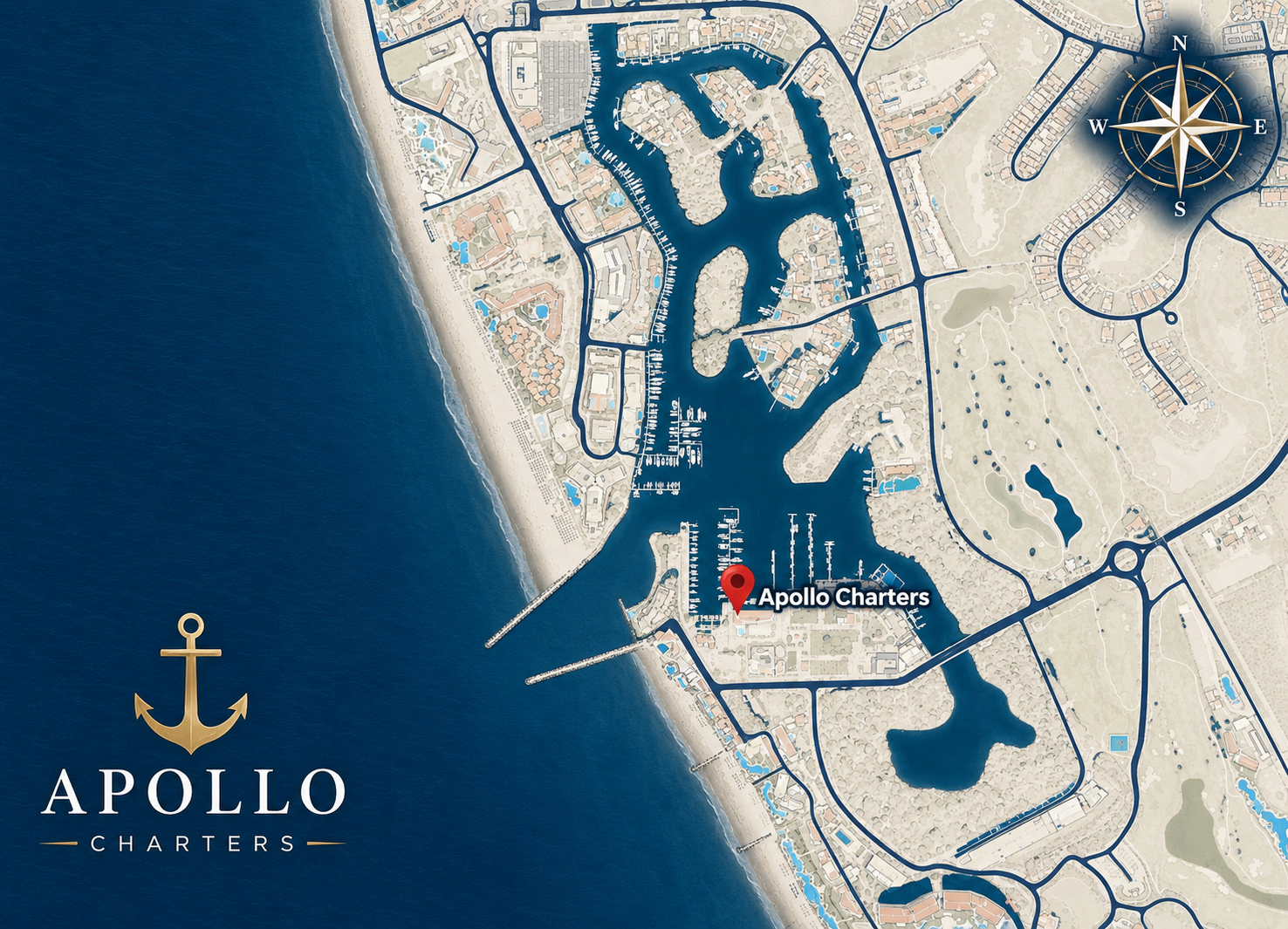 Apollo Charters at Marina Vallarta — click for Google Maps directions